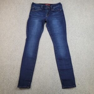 Lucky Brand Leyla Skinny Jeans Womens 0/25 Blue Dark Wash Stretch Denim 28x29‎